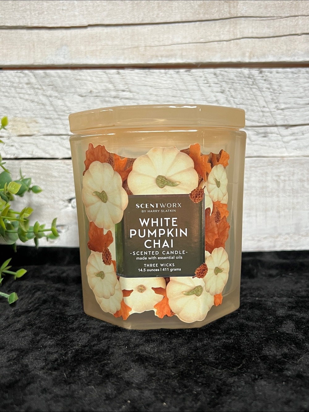 Scentworx White Pumpkin Chai Candle * FALL 3 wicks